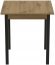 Стіл кухонний Ferrum-decor Агата 75x80x80 Чорний ДСП Дуб Артизан 16мм (FRD-105679) Стіл кухонний Ferrum-decor Агата 75x80x80 Чорний ДСП Дуб Артизан 16мм (FRD-105679)
