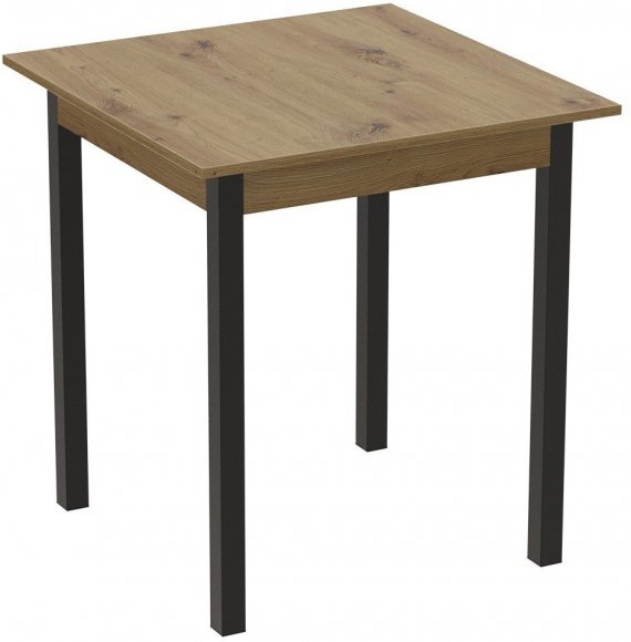 Стіл кухонний Ferrum-decor Агата 75x80x80 Чорний ДСП Дуб Артизан 16мм (FRD-105679) Стіл кухонний Ferrum-decor Агата 75x80x80 Чорний ДСП Дуб Артизан 16мм (FRD-105679)