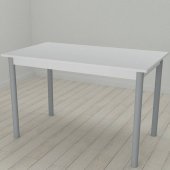 Стіл кухонний Ferrum-decor Беніта 75x120x80 Сірий ДСП Біле 16мм (FRD-106287)