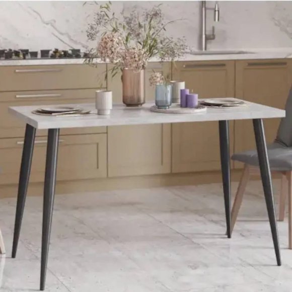 Стіл кухонний Марсель 50 Ferrum-decor 75x120x60 Чорний метал ДСП Бетон 32 мм (FRD-106695) Стіл кухонний Марсель 50 Ferrum-decor 75x120x60 Чорний метал ДСП Бетон 32 мм (FRD-106695)