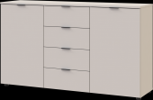 Комод у спальню Doros Рон 5 140х38х81 см Кашемір (DRS-011456)
