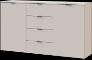 Комод у спальню Doros Рон 5 140х38х81 см Кашемір (DRS-011456)