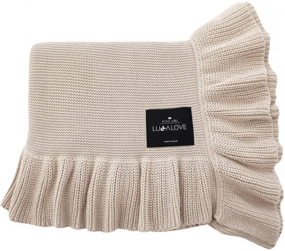 Плед Classic з рюшами 90x100 см Beige lullalove-1489