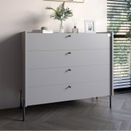 Комод із 4 шухлядами LION Wood із чорними ніжками 100х90х45 см Кашемір (LION-042982) Комод із 4 шухлядами LION Wood із чорними ніжками 100х90х45 см Кашемір (LION-042982)