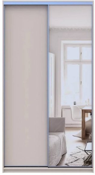 Шафа-купе Doros Сіті Лайт Кашемір 1 ДСП / 1 дзеркало 120х45х225 (80736338) Шафа-купе Doros Сіті Лайт Кашемір 1 ДСП / 1 дзеркало 120х45х225 (80736338)