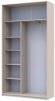 Шафа-купе Doros Сіті Лайт Кашемір 1 ДСП / 1 дзеркало 120х45х225 (80736338) Шафа-купе Doros Сіті Лайт Кашемір 1 ДСП / 1 дзеркало 120х45х225 (80736338)
