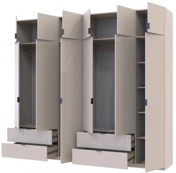 Шафа для одягу Doros Лукас Кашемір 3+3 ДСП 270х50х240 DRS-011715 (42005116) Шафа для одягу Doros Лукас Кашемір 3+3 ДСП 270х50х240 DRS-011715 (42005116)