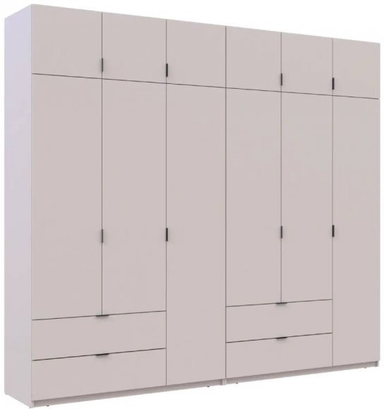 Шафа для одягу Doros Лукас Кашемір 3+3 ДСП 270х50х240 DRS-011715 (42005116) Шафа для одягу Doros Лукас Кашемір 3+3 ДСП 270х50х240 DRS-011715 (42005116)