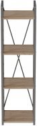 Етажерка 4/34 Ferrum-decor Серії Конект 120x34x28 сірий ДСП Дуб Сан-Марино 16мм (FRD-104284)