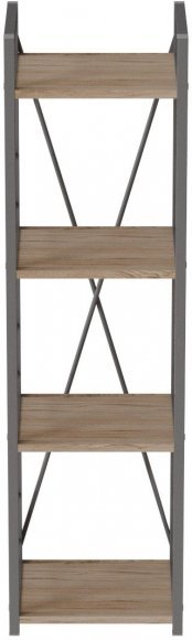 Етажерка 4/34 Ferrum-decor Серії Конект 120x34x28 сірий ДСП Дуб Сан-Марино 16мм (FRD-104284)