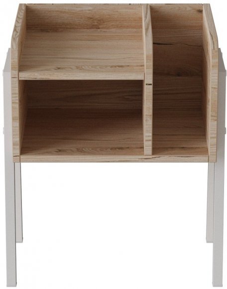 Тумба модульна Ferrum-decor Амелі 540x450x320 метал Білий ДСП Дуб Сан-Марино 16 мм (FRD-103012) Тумба модульна Ferrum-decor Амелі 540x450x320 метал Білий ДСП Дуб Сан-Марино 16 мм (FRD-103012)
