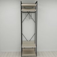 Шафа Гардероб Уні секція 2 серії Конект Ferrum-decor 220x60x50см Чорний метал ДСП Дуб Сонома 32 мм (FRD-104537) Шафа Гардероб Уні секція 2 серії Конект Ferrum-decor 220x60x50см Чорний метал ДСП Дуб Сонома 32 мм (FRD-104537)
