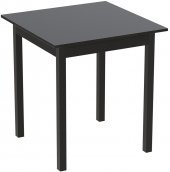 Стіл кухонний Ferrum-decor Агата 75x80x80 Чорний ДСП Сосна Кембра 16мм (FRD-105680)