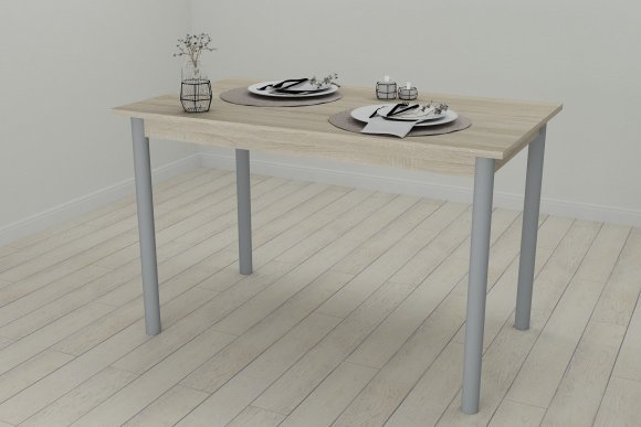 Стіл кухонний Ferrum-decor Беніта 75x120x80 Сірий ДСП Сонома 16мм (FRD-106288) Стіл кухонний Ferrum-decor Беніта 75x120x80 Сірий ДСП Сонома 16мм (FRD-106288)