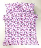 Постільна білизна Ranforce Delta ліловий полуторна svt-2000022282987