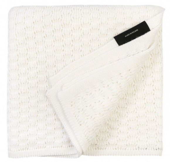 Плед плетений Butterfly 90x90 см White Coconut lullalove-0130