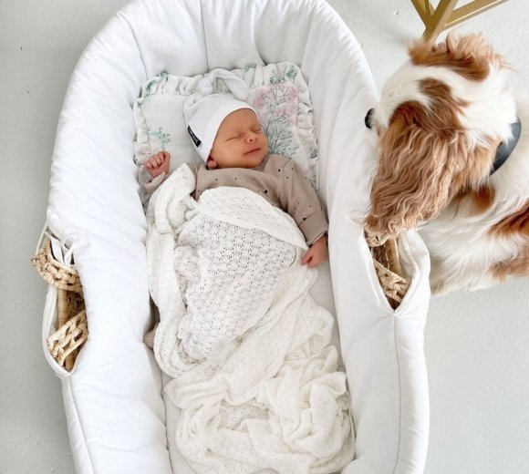 Плед плетений Butterfly 90x90 см White Coconut lullalove-0130