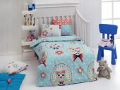 Комплект постільної білизни ранфорс 100х150 Baykus A.Mavi