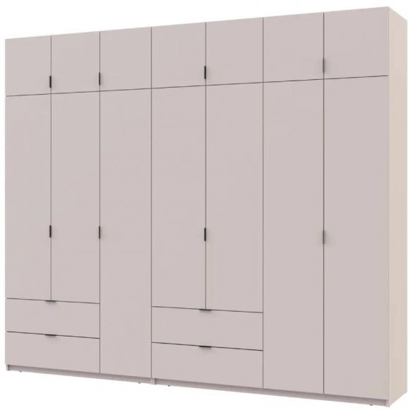 Шафа для одягу Doros Лукас Кашемір 3+4 ДСП 280х50х240 DRS-011716 (42005120) Шафа для одягу Doros Лукас Кашемір 3+4 ДСП 280х50х240 DRS-011716 (42005120)