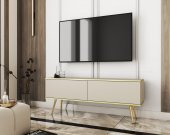 Тумба під телевізор Perfect Home Оро / Oro 2-дверна з золотими ніжками RTV135 Бежевий (PFH-091316) Тумба під телевізор Perfect Home Оро / Oro 2-дверна з золотими ніжками RTV135 Бежевий (PFH-091316)