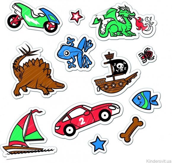 Магические наклейки-раскраски голубые Melissa & Doug MD9130