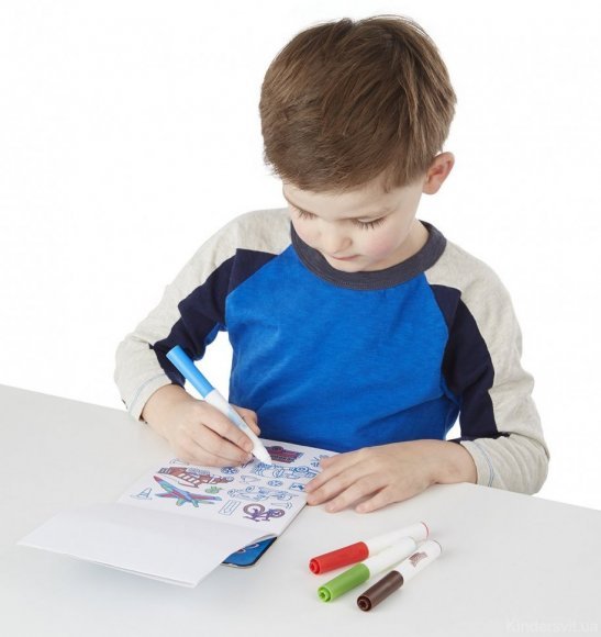 Магические наклейки-раскраски голубые Melissa & Doug MD9130