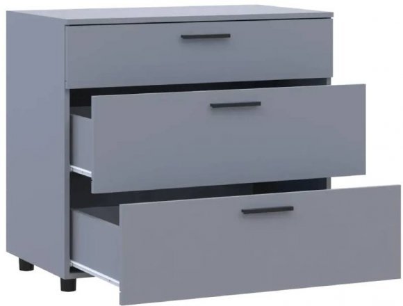 Комод Doros Торн Сірий 3Ш 90х51.6х80 (DRS-012109) Комод Doros Торн Сірий 3Ш 90х51.6х80 (DRS-012109)
