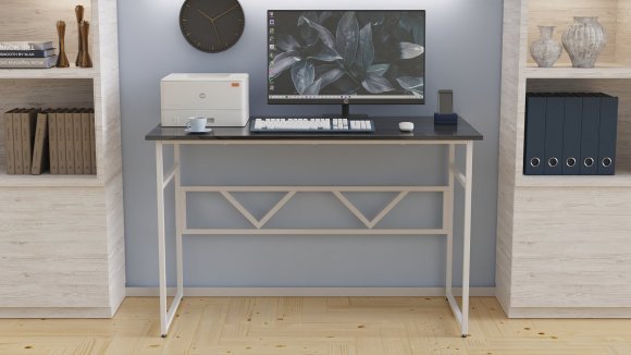 Комп'ютерний стіл Ferrum-decor Раян 75x100x60 білий ДСП Сосна Кембра 16мм (FRD-101125)