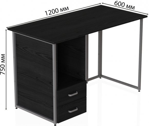 Комп'ютерний стіл Ferrum-decor Отто 75x120x60 сірий ДСП Сосна Кембра 32мм (FRD-101500) Комп'ютерний стіл Ferrum-decor Отто 75x120x60 сірий ДСП Сосна Кембра 32мм (FRD-101500)