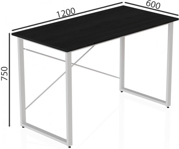 Комп'ютерний стіл Ferrum-decor Дейв 75x120x60 білий ДСП Сосна Кембра 32мм (FRD-102155)