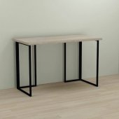 Письмовий стіл Ferrum-decor Ханна 76x140x70 чорний ДСП Дуб Сонома 32мм (FRD-103527)