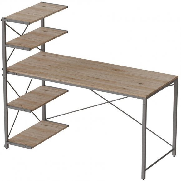 Комп'ютерний стіл Ferrum-decor Джек 75x120x70 Сірий ДСП Дуб Сан-Марино (FRD-105414)