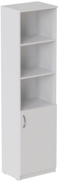 Пенал Анжело Ferrum-decor на 4 полиці з 1 дверима 1900x500x380 ДСП Біле 16 мм (FRD-104948)