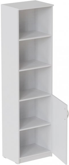 Пенал Анжело Ferrum-decor на 4 полиці з 1 дверима 1900x500x380 ДСП Біле 16 мм (FRD-104948)