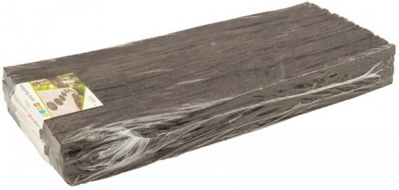 Декор доріжок для саду 25х60 см коричневий шпали