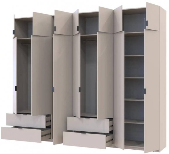 Шафа для одягу Doros Лукас Кашемір 3+4 ДСП 295х50х240 DRS-011717 (42005124) Шафа для одягу Doros Лукас Кашемір 3+4 ДСП 295х50х240 DRS-011717 (42005124)