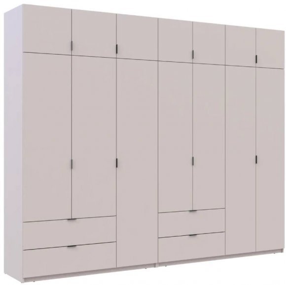Шафа для одягу Doros Лукас Кашемір 3+4 ДСП 295х50х240 DRS-011717 (42005124) Шафа для одягу Doros Лукас Кашемір 3+4 ДСП 295х50х240 DRS-011717 (42005124)
