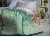 Плед Austin бавовна V3 зелений 150х210 см