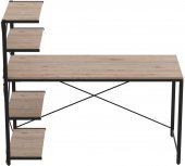 Комп'ютерний стіл Ferrum-decor Джек 75x120x70 Чорний ДСП ДСП Дуб Сан-Марино (FRD-105415)