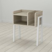 Тумба модульна Ferrum-decor Амелі 540x450x320 метал Білий ДСП Сонома 16 мм (FRD-103014)