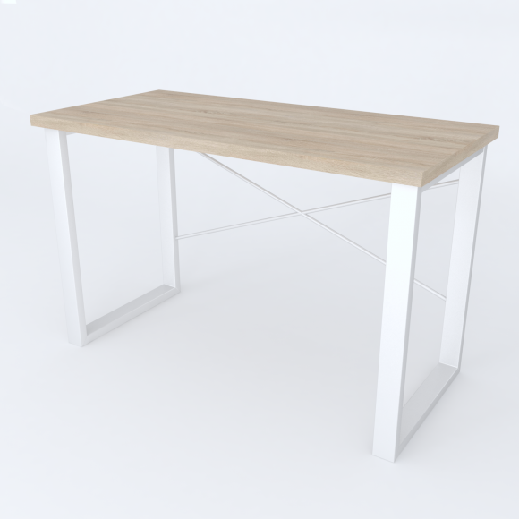 Письмовий стіл Ferrum-decor Драйв 750x1400x700 Білий метал ДСП Дуб Сонома 32 мм (FRD-103418) Письмовий стіл Ferrum-decor Драйв 750x1400x700 Білий метал ДСП Дуб Сонома 32 мм (FRD-103418)