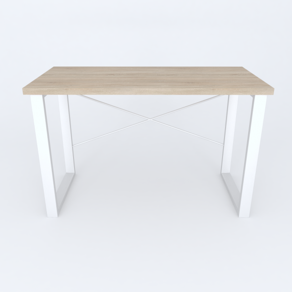 Письмовий стіл Ferrum-decor Драйв 750x1400x700 Білий метал ДСП Дуб Сонома 32 мм (FRD-103418) Письмовий стіл Ferrum-decor Драйв 750x1400x700 Білий метал ДСП Дуб Сонома 32 мм (FRD-103418)