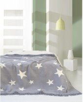 Плед Home Stars gri бавовна 150х200 см svt-2000022295857 Плед Home Stars gri бавовна 150х200 см svt-2000022295857