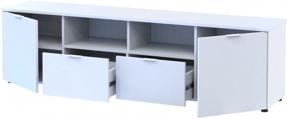 Тумба під ТВ Doros Рон 4 180х38х50 см Білий (DRS-011298) Тумба під ТВ Doros Рон 4 180х38х50 см Білий (DRS-011298)