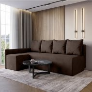 Кутовий диван ортопедичний iSmart MORRO Maxi єврокнижка 205x149 см (матрац Bonel) темно-коричневий Laura 8 (ISM-051341) Кутовий диван ортопедичний iSmart MORRO Maxi єврокнижка 205x149 см (матрац Bonel) темно-коричневий Laura 8 (ISM-051341)