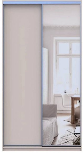 Шафа-купе Doros Сіті Лайт Кашемір 1 ДСП / 1 дзеркало 120х60х225 (80736335) Шафа-купе Doros Сіті Лайт Кашемір 1 ДСП / 1 дзеркало 120х60х225 (80736335)