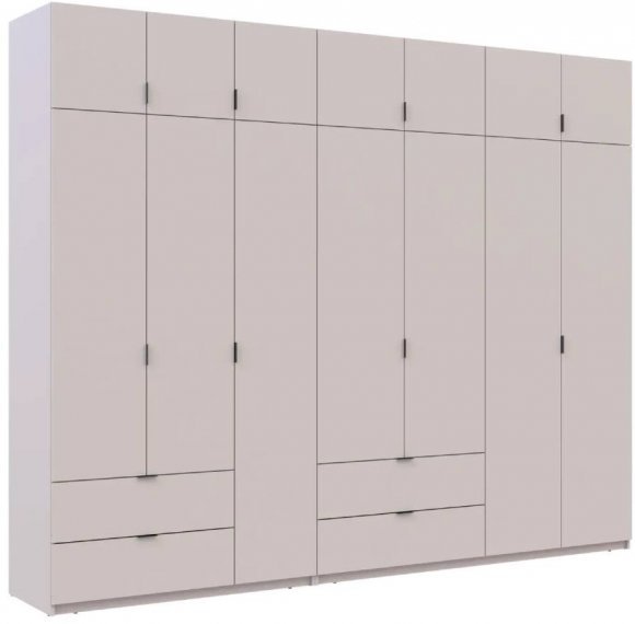 Шафа для одягу Doros Лукас Кашемір 3+4 ДСП 300х50х240 DRS-011718 (42005132)