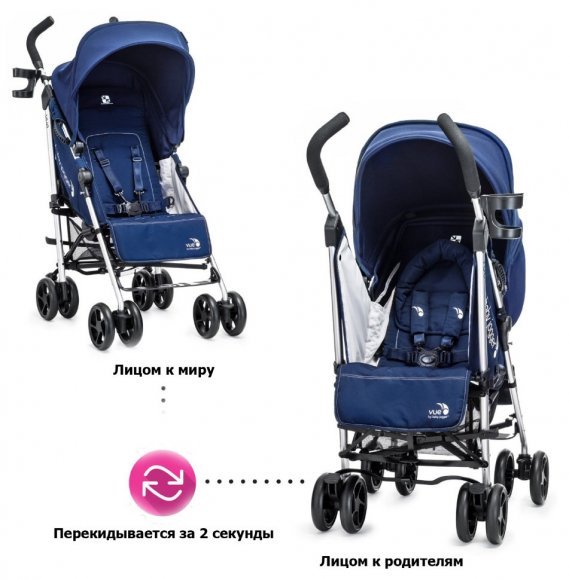 Baby Jogger Коляска-трость реверсивная Vue Brown