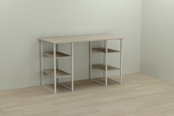 Письмовий стіл Ferrum-decor Карен 76x120x70 білий ДСП Дуб Сонома 32мм (FRD-102282)