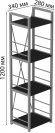 Етажерка 4/34 Ferrum-decor Серії Конект 120x34x28 сірий ДСП Сосна Кембра 16мм (FRD-104288) Етажерка 4/34 Ferrum-decor Серії Конект 120x34x28 сірий ДСП Сосна Кембра 16мм (FRD-104288)